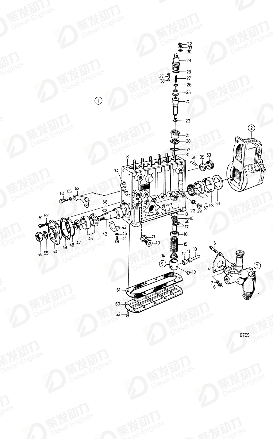 沃尔沃 燃油泵 846411 图纸